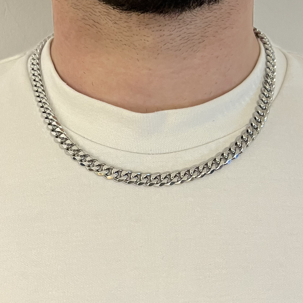 Cuban Chain 8mm - Silver