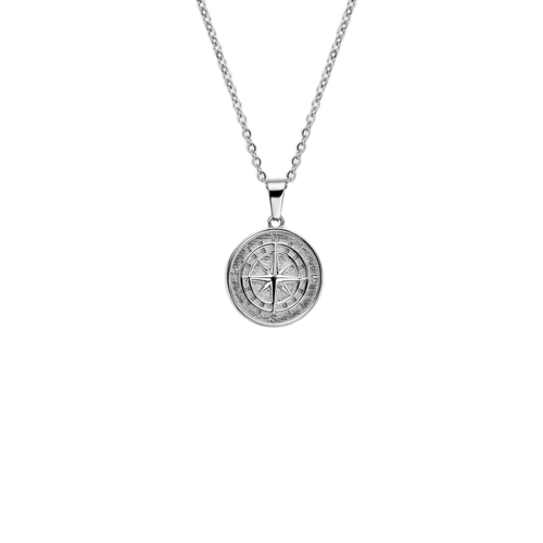 Compass Pendant - Silver