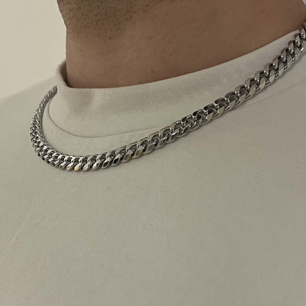 Cuban Chain 8mm - Silver